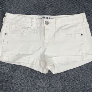 Express White Denim Shorts